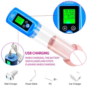 Pompe à vide pour agrandissement du pénis avec écran LCD rechargeable par USB, jouets sexuels pour hommes - Product Image 4