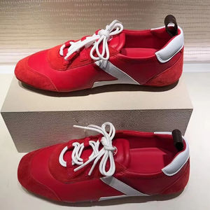 Zapatos Planos de Ballet de Marca de Lujo, Casuales, Transpirables, de Cuero Genuino, Ligeros, Deportivos, con Amortiguación para Caminar y Correr - Product Image 1