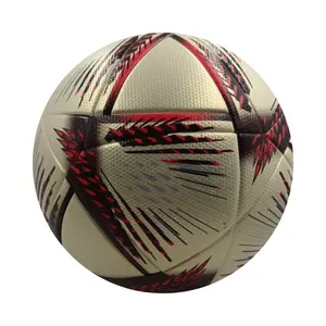 Pelota de fútbol brillante personalizada al por mayor 2023, pelota de fútbol PU de tamaño 5, pelotas de fútbol oficiales con logotipo personalizado