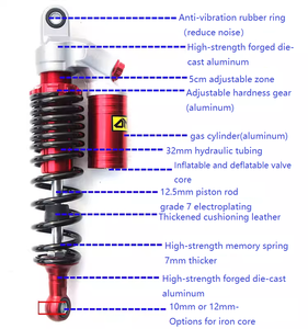 Peredam Kejut untuk Sepeda Motor Skuter ATV Suspensi Belakang Bahan Baja Tahan Lama Peredam Kejut untuk Mobil - Product Image 4