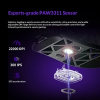 FURYCUBE G11 Mouse Gaming Nirkabel Tri Mode BT 2.4G PAW3311 Ringan Desain Berlubang 29 Lubang Pencahayaan RGB Untuk Gamer PC