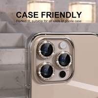 Protection d'Objectif de Caméra pour Téléphone Mobile en Verre 3D Courbé 2.5D de Qualité AAA avec Colle Intégrale pour iPhone 15 16 16 Pro Max