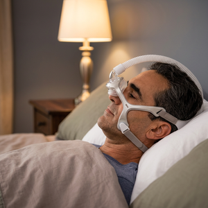 Masque nasal Medikonnect Wisp CPAP avec cadre en tissu, design minimaliste, ajustement confortable pour les dormeurs latéraux, réutilisable - Product Image 3