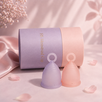 Professionnel personnalisé marque privée préservatif Silicone période coupe menstruelle cadeau cylindre emballage papier Tube rond rose boîtes