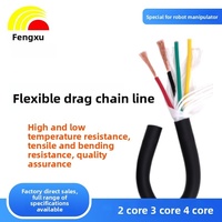 Cadena Portacables Industrial de PVC, 2-8 Hilos, 20-24AWG, IP67, Bajo Voltaje, 200m/rollo, para Aplicaciones de Robots CNC y Energía