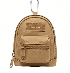 Porte-clés tactique, mini pochette en nylon imperméable pour porte-monnaie EDC, sac de ceinture utilitaire avec mousqueton - Product Image 2