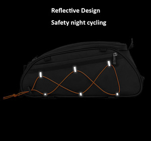 Bolsa de asiento trasero de bicicleta impermeable de 10L, alforja para maletero con estante trasero, bolso de mano, equipaje de hombro para ciclismo - Product Image 5