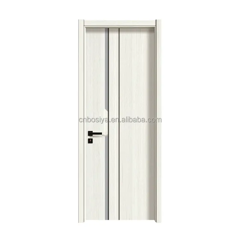 Современная китайская деревянная дверь из ПВХ древесно-полимерного композитного материала средней плотности