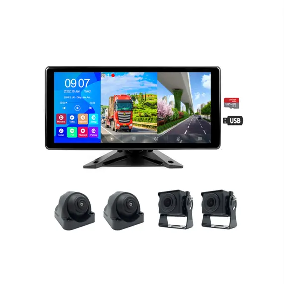 Schermo 4k Smart tv auto Android Touch Screen 10.36 pollici Black Box radio Universal touch screen dash cam monitor per auto