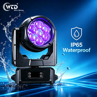 AOPU RGBW 700W Projecteur LED à tête mobile DMX512 IP65 Étanche Effet Bee Eye Zoom LED Wash pour Scène, Discothèque et Club