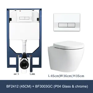 Bathroom Suspended Toilet Wall Hung Wc Suspendu Wall Mounted Toilet Wc Toilet Set