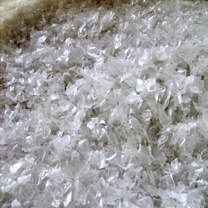 Hot Washed 100% <b>Clear</b> High Flow General Grade Recycled PET Bottle Scrap/PET Flakes/Blow Molding Grade <b>Resin</b> - Product Image 1