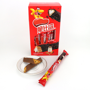 Barre de biscuits croustillants enrobés de <span class=keywords><strong>chocolat</strong></span> Triangle <span class=keywords><strong>lait</strong></span>, <span class=keywords><strong>chocolat</strong></span>, biscuit gaufrette sandwich beurre d'arachide - Product Image 2