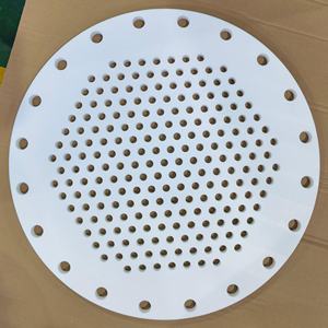 Lámina Redonda de PTFE Perforada con Forma Personalizada, Resistente a Químicos, Placa de Filtro de Alta Precisión con Orificios - Product Image 1
