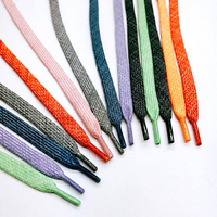 Ventes d'usine en gros, lacets de chaussures personnalisés imprimés, écologiques, légers, durables, en polyester et coton