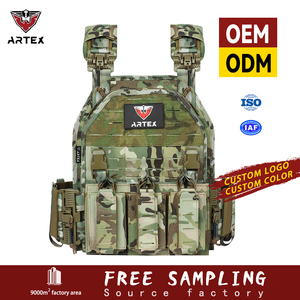 Chaleco Táctico de Camuflaje Personalizado, Chaleco de Entrenamiento al Aire Libre con Sistema MOLLE de Liberación Rápida para Caza y Senderismo - Product Image 1