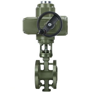 Vanne à bille motorisée multi-tours en acier inoxydable, à bride, antidéflagrante, à port en V, commande urgente COVNA HK-EX-Q - Product Image 3