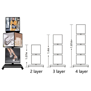 Ngoài trời không thấm nước 4 mặt xoay hộp đèn tùy chỉnh Menu ảnh Anime LED bốn mặt xoay hộp đèn cho quảng cáo - Product Image 4