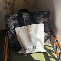 Sac fourre-tout en toile de coton réutilisable, grand format, personnalisable avec logo imprimable, pour courses et shopping