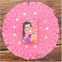 Jeu de cartes de tarot de haute qualité personnalisé avec feuille d'or écologique recyclable, cartes d'oracle avec boîte de livret imprimée personnalisée