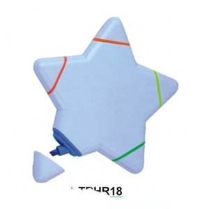 Bolígrafo resaltador promocional con forma de mini pirámide estacionaria novedosa con logotipo personalizado, 4 colores en 1 - Product Image 2