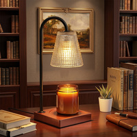 Cadeau idéal pour les fêtes : Lampe chauffe-bougie sans flamme, sans fumée, noir mat, avec fusion uniforme pour bougies parfumées