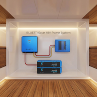 Générateur solaire tout-en-un BLUETTI RVSolar 48V, distributeur 5000W 5,12 kWh, extensible jusqu'à 122 kWh pour camping-car, bateau, hors réseau, cabane