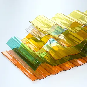 Pannelli in policarbonato a effetto serra in policarbonato ondulato in plastica trasparente per tetto a luce diurna