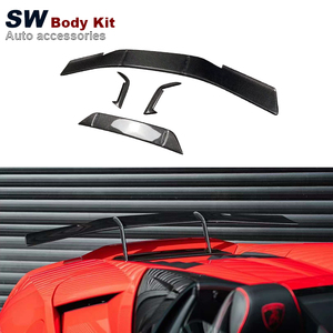 Spoiler Posteriore in Fibra di Carbonio Stile <span class=keywords><strong>N</strong></span> per Lamborghini Huracan LP610 EVO, Kit Aerodinamico per Aggiornamento Spoiler Posteriore - Product Image 1