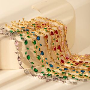 Bracelet en laiton micro-incrusté de zircon de qualité, style luxe, inspiré d'Instagram, minimaliste et luxueux, best-seller transfrontalier 2026 - Product Image 6