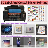 Impresora UV DTF Automática Híbrida de 12 Pulgadas para Etiquetas y Pegatinas, Multicolor, para Fundas de Teléfono