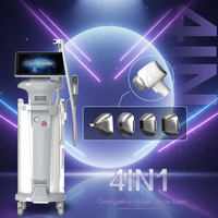 Appareil d'épilation au laser à diode médical CE 1200W 755/808/940/1064nm, appareil laser à 4 ondes pour usage commercial et domestique