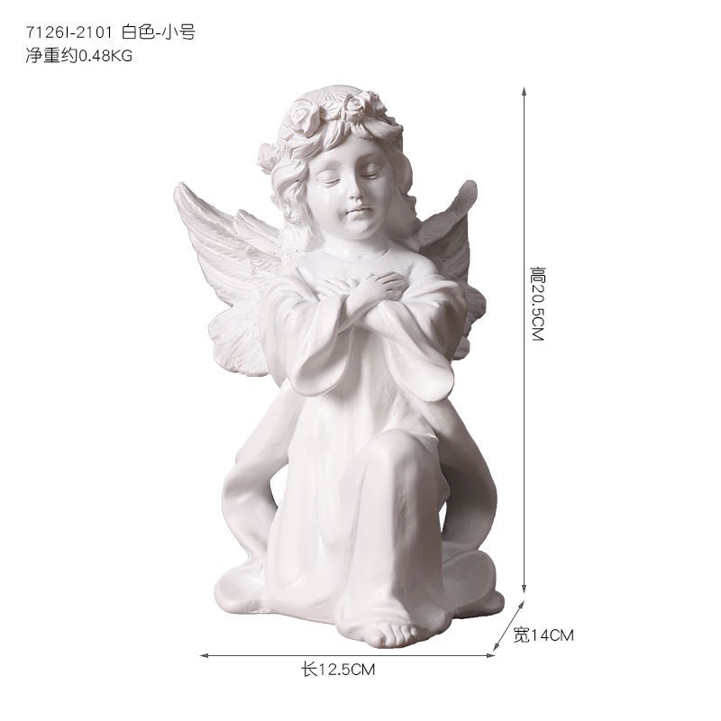 Kneel angels-white