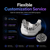 Service dentaire d'impression 3D en métal SLM, cadre RPD en titane pur personnalisé
