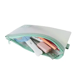 Simple Transparent TPU Leather Pencil Pouch Pencil Bag Pencil