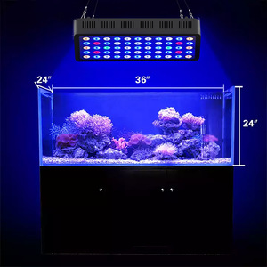 165W Tam Spektrum RGBW LED Akvaryum Aydınlatmaları IP44 Dereceli Kısılabilir Alüminyum Malzemeli Mercan Resif Aydınlatması Deniz Balık Tankları için - Product Image 1