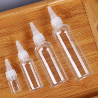 5/10/20/30/50/60/100/120/200/500ml bouteilles compte-gouttes vides transparentes en plastique PET pour Lotion cosmétique et Sauce miel