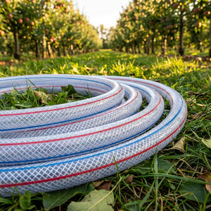 Tuyau en fibre de PVC tressé, épaissi, haute pression, flexible, transparent, en maille, pour l'irrigation <span class=keywords><strong>agricole</strong></span> - Product Image 2