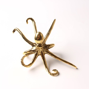 Vòng Giữ Khăn Ăn Hình Con Vật Bằng Kim Loại Màu Vàng Bạc Cổ Xưa Hình Con Bạch Tuộc Để Trang Trí Nhà Cửa, Tiệc Chủ Đề - Product Image 4