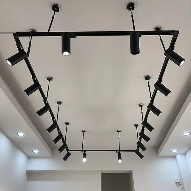 RONSE 10W/20W Commercial Track Light with ETL Certification Modern Design Rotating Aluminium Spotlight Rail LED Chip-COB