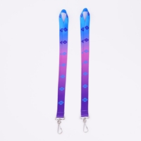 Porte-carte d'identité personnalisé en nylon/polyester avec impression par sublimation écologique, cordon promotionnel, logo personnalisé, couleurs Pantone, accessoires personnalisés
