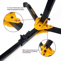 Hercules DS561B Iron Wind Instrument Stand Durable Clarinet Stand for Keyboard Type Instruments