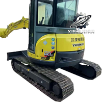 Excavatrice d'occasion Yanmar VIC55 2021, 5,5 tonnes, petite taille, chenilles en caoutchouc, moteur 33400W, capacité de la benne 0,22m, origine Japon, testée