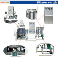 Máquina Mezcladora Emulsionadora al Vacío Profesional Automática SUS304/SUS316L 50L 40kW con Bomba Hidráulica, Motor y Engranajes