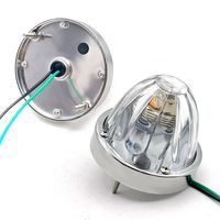 Vente en gros de feux de signalisation à LED multicolores de 3 pouces, 16 LED, avec cadre chromé, 12V/24V, 3000 lumens, pour remplacement sur camions et remorques