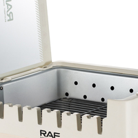 RAF 2 en 1 Brochettes électriques rotatives à 360 degrés et poêle à frire Machine à brochettes rotatives Machine à barbecue sans fumée