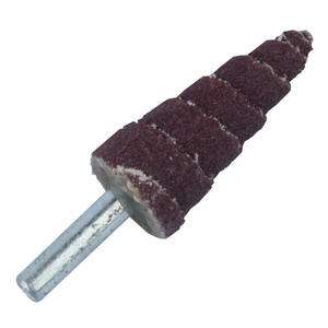 Roue abrasive en tissu non tissé, à liant résineux, forme conique, grain moyen, pour ponçage et polissage du métal, du bois et l'élimination de la rouille - Product Image 1