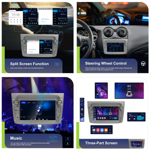 Hikity pour <span class=keywords><strong>Alfa</strong></span> <span class=keywords><strong>Romeo</strong></span> <span class=keywords><strong>MITO</strong></span> 2008-2016 <span class=keywords><strong>Autoradio</strong></span> Android 7'' 4+64G Audio de voiture Stéréo de voiture CarPlay sans fil Android Auto GPS WIFI OEM - Product Image 3