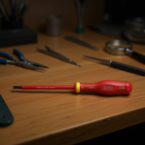 <b>Screwdriver</b> 100mm Red Handle With Yellow Ring For <b>Precision</b> Repair Tasks - Product Image 3