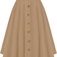 Faldas Midi acampanadas de cintura alta Vintage para mujer, poliéster elástico, seda bordada, transpirable, incluye bolsillos, cinturones